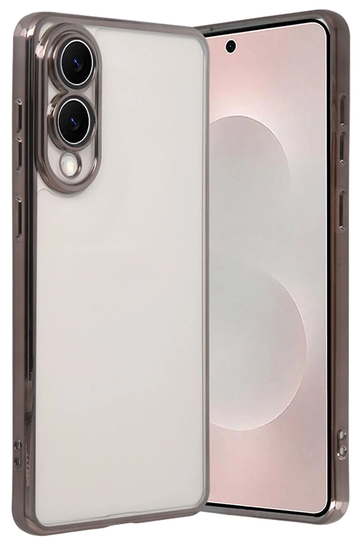 S25 Edge Lensli Silikon - Titan Gri