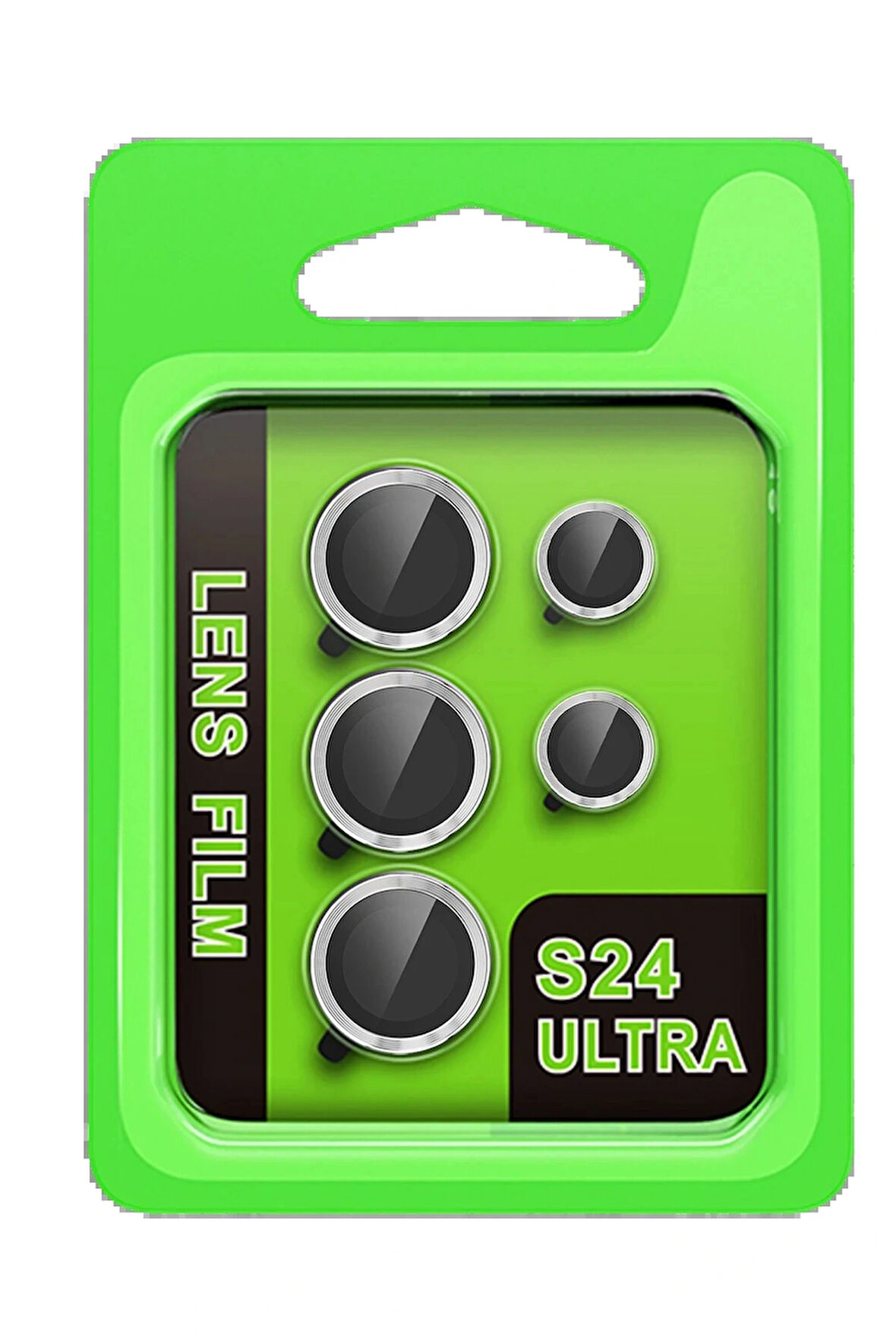 S24 Raze Metal Kamera Lens - Gümüş