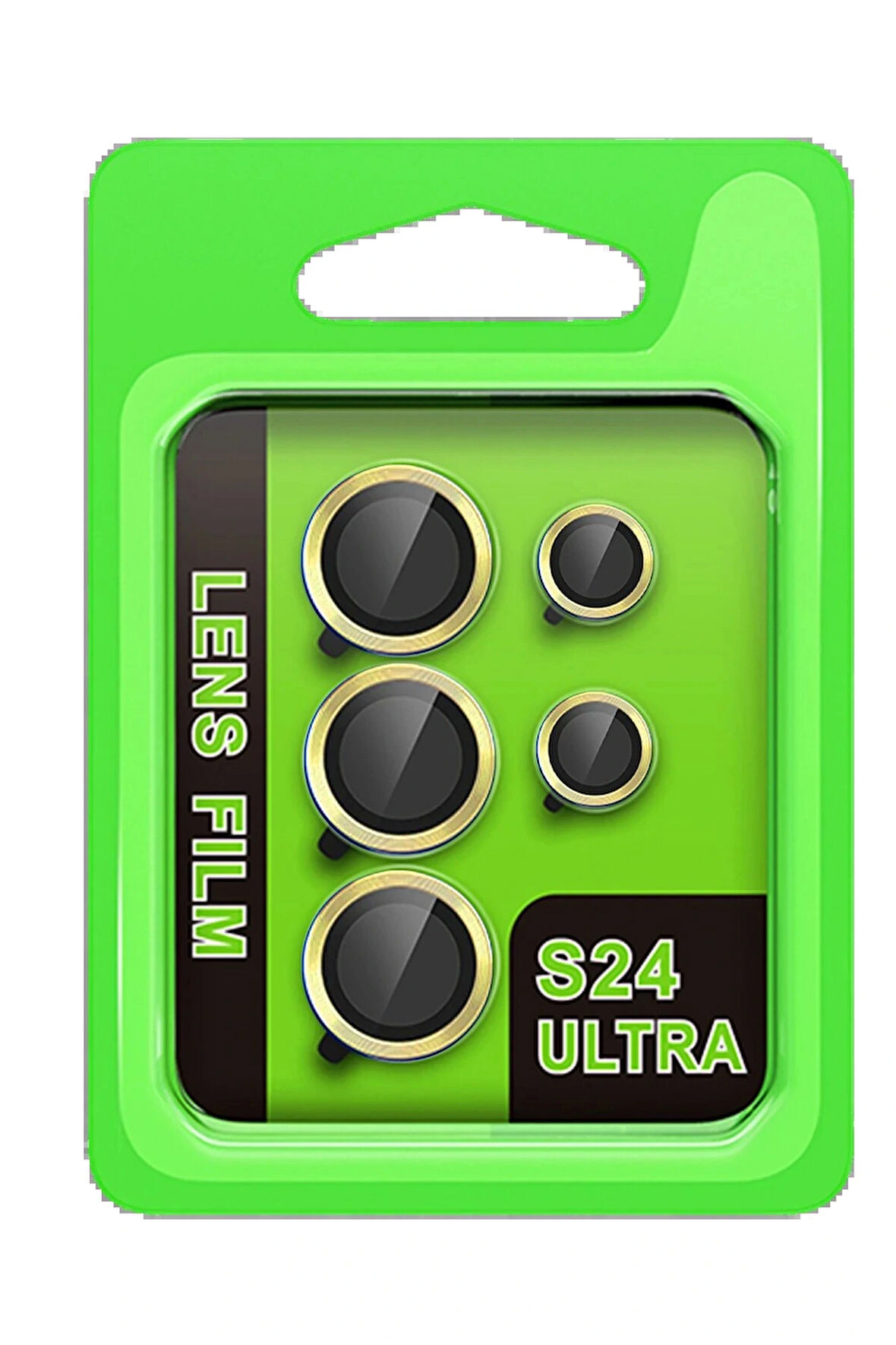 S24 Raze Metal Kamera Lens - Sarı