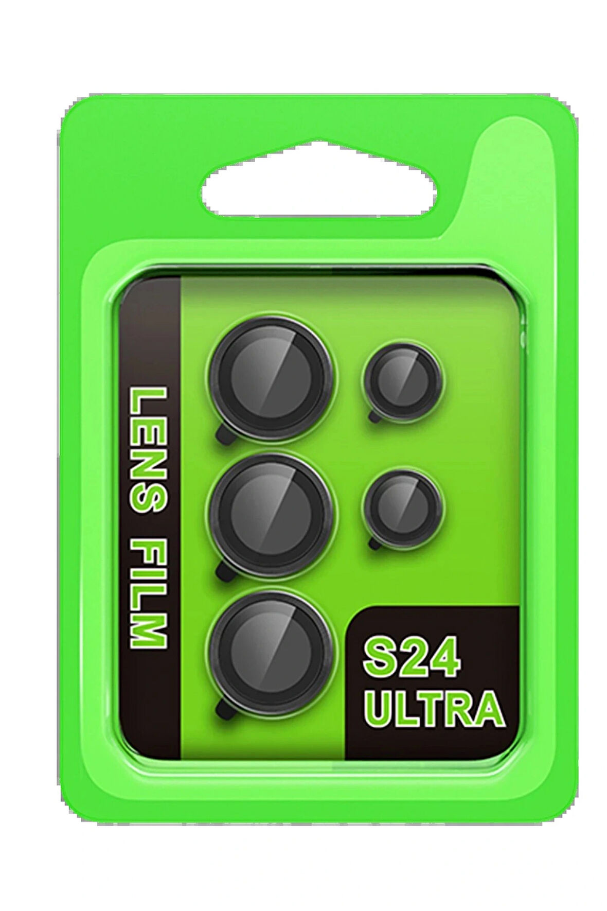 S24 Raze Metal Kamera Lens - Siyah