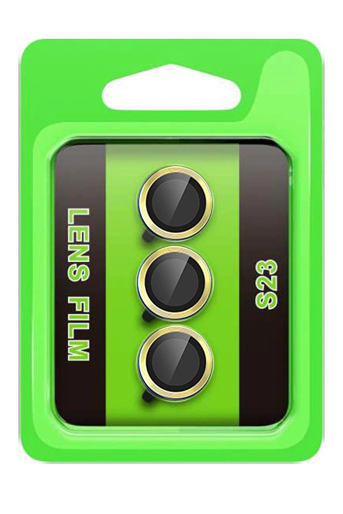 S23 Raze Metal Kamera Lens - Sarı