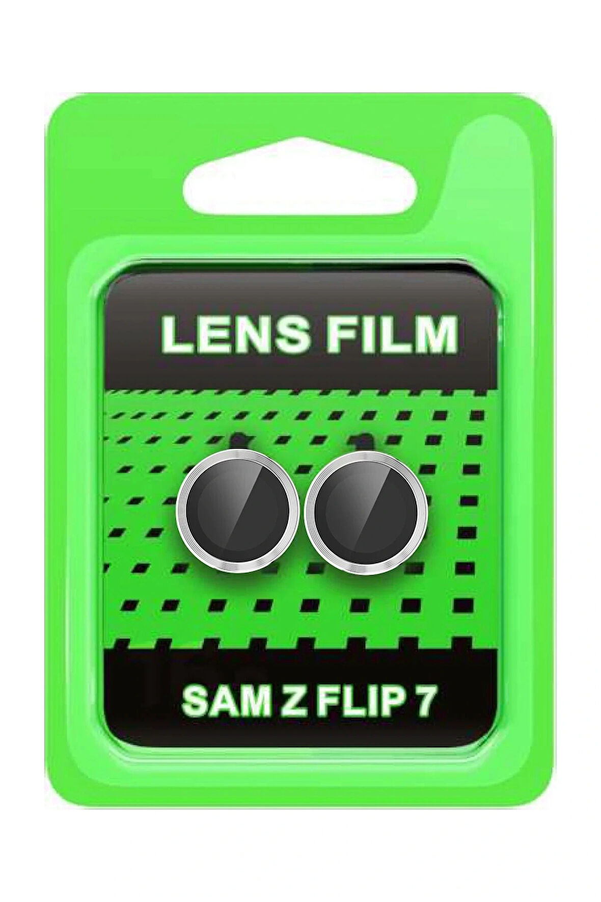 Z Flip 7 Raze Metal Kamera Lens - Gümüş