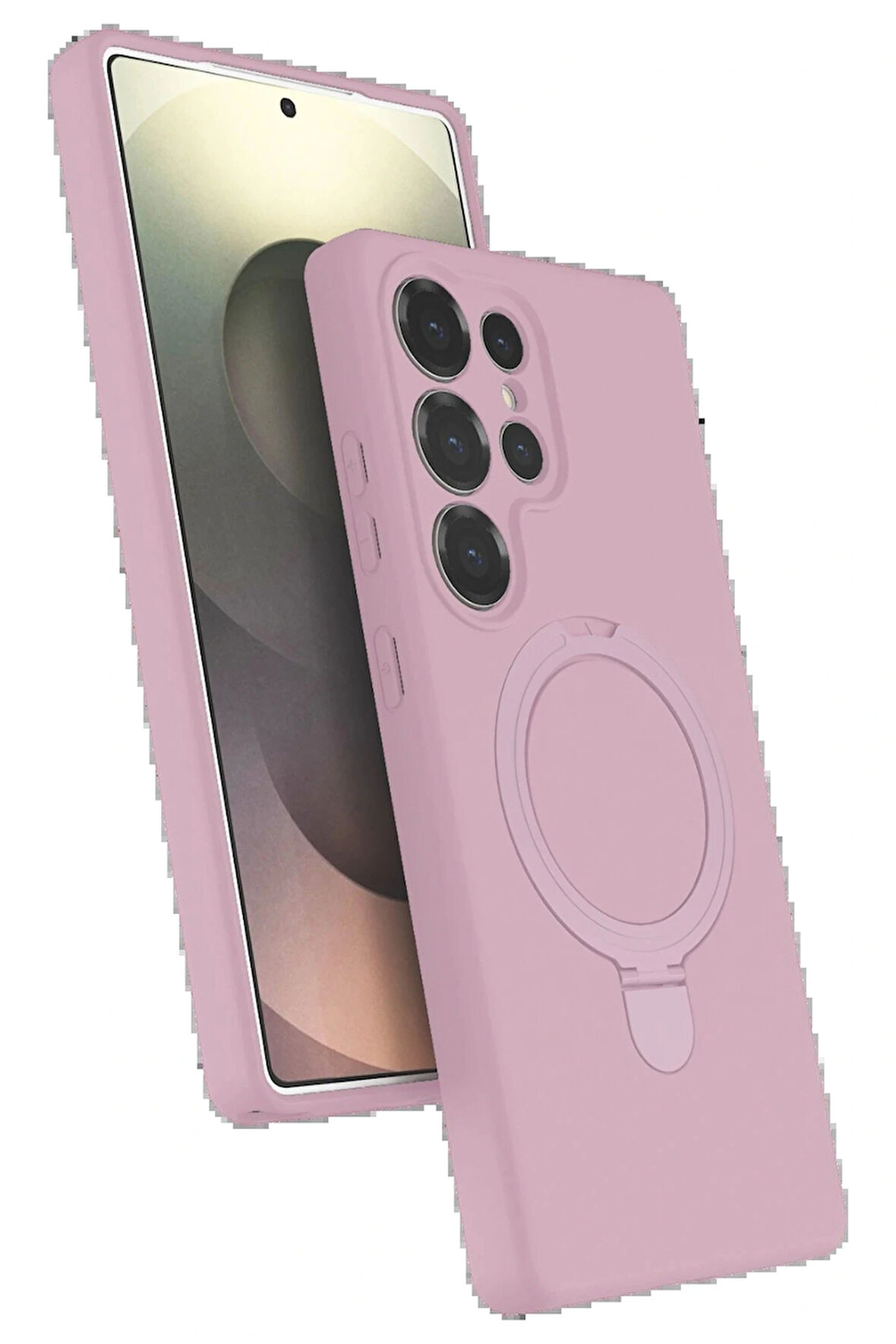 S24 Regal Standlı Kapak - Açık Pembe