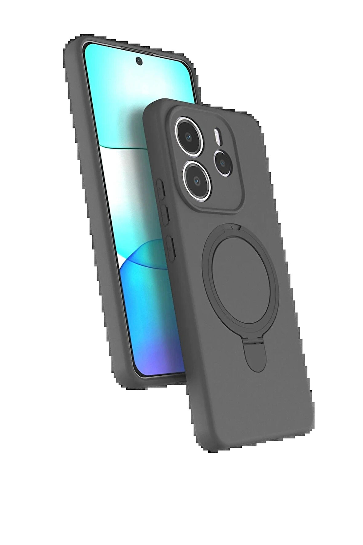 Redmi Note 14 4G Regal Standlı Kapak - Titan Gri