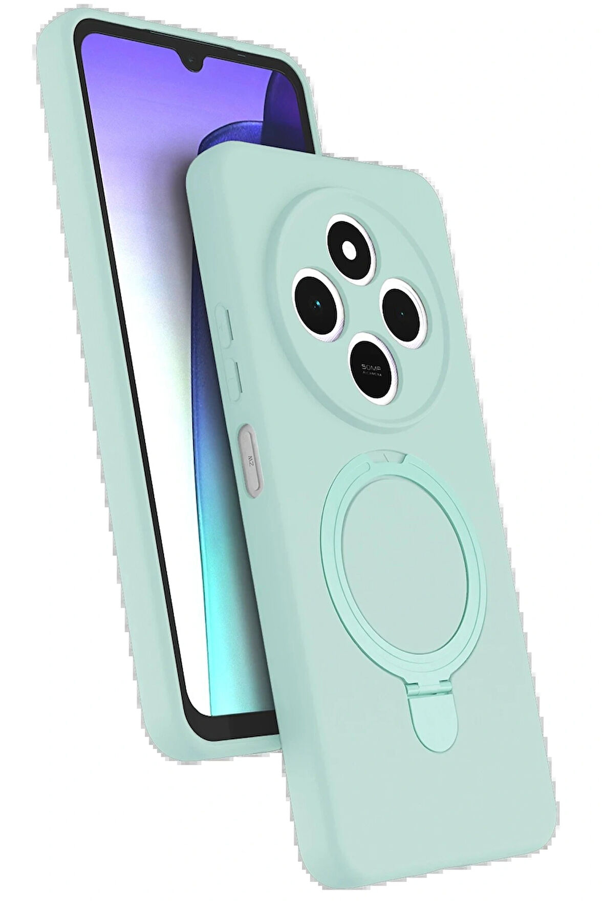 Redmi 14C Regal Standlı Kapak - Su Yeşili