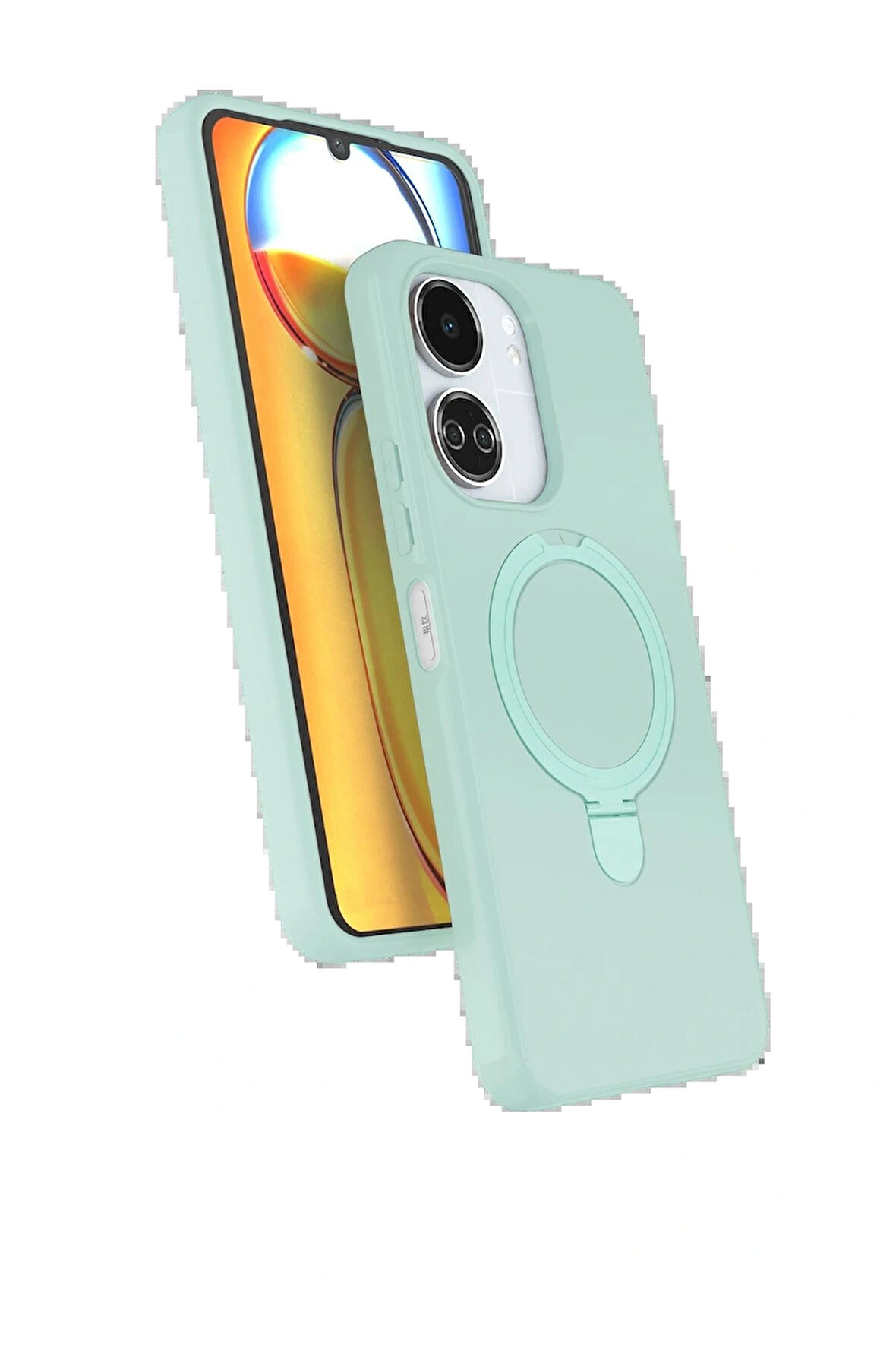 Redmi 13C Regal Standlı Kapak - Su Yeşili