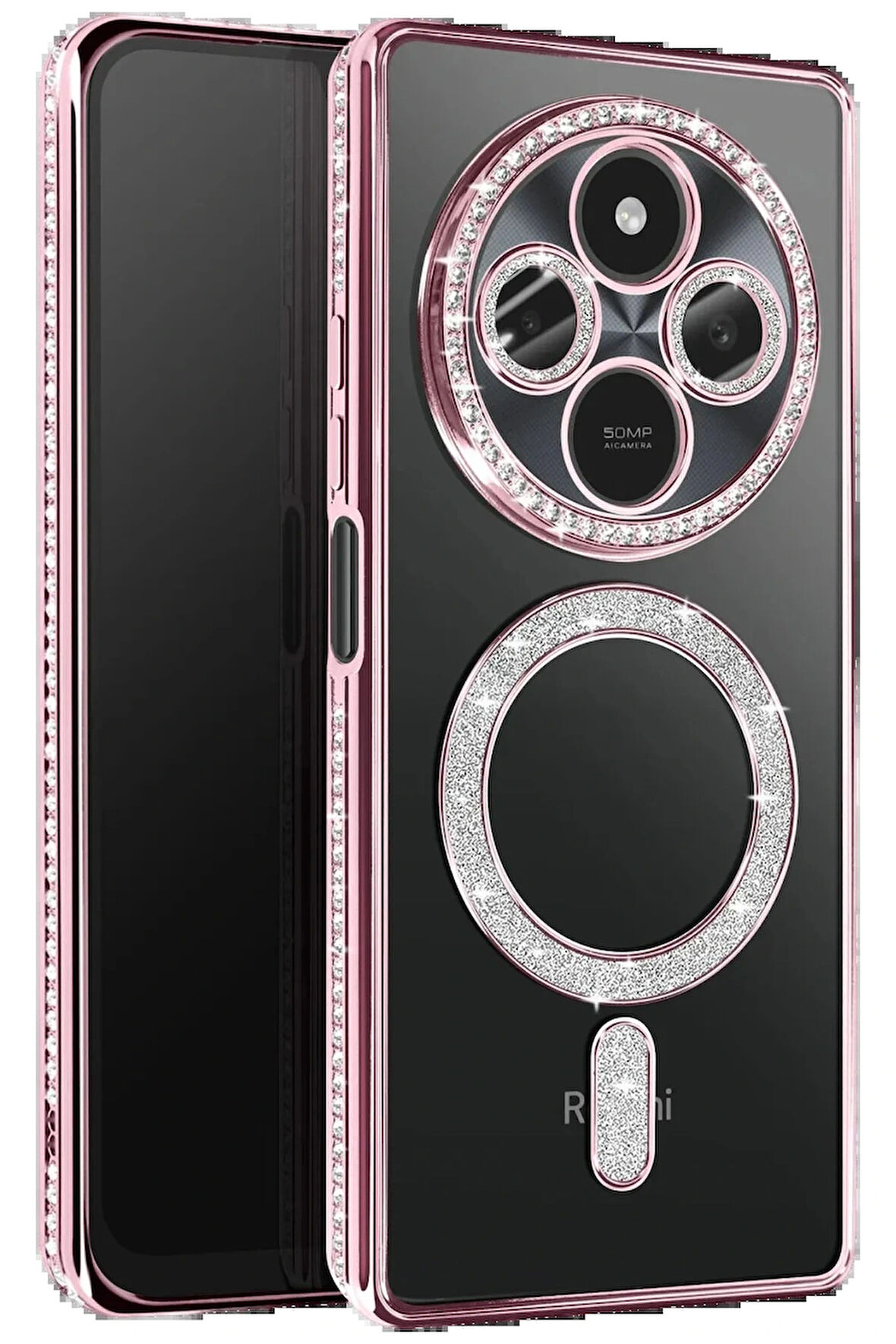 Redmi 14C Joke Simli Magneticsafe Kılıf - Pembe