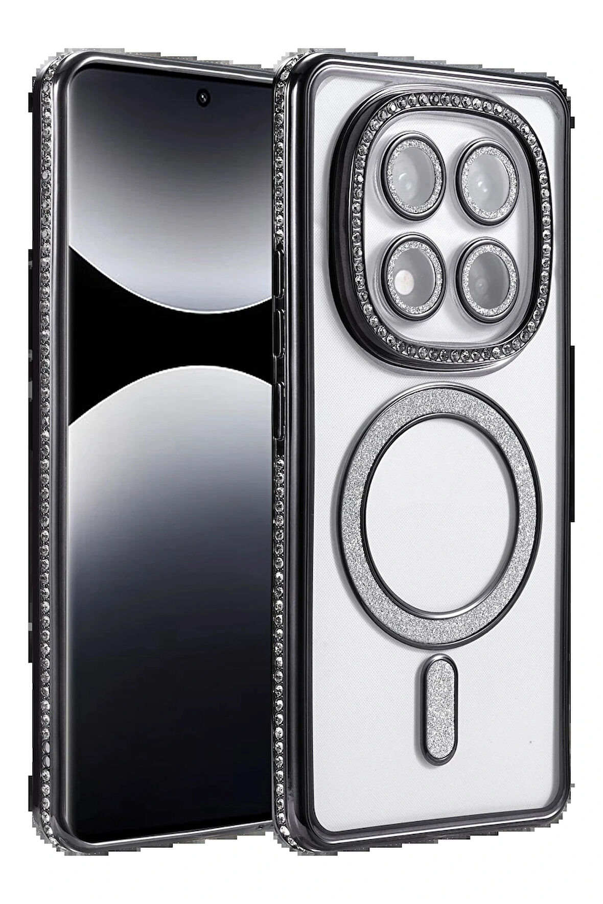 Redmi Note 14 5G Joke Simli Magneticsafe Kılıf - Siyah