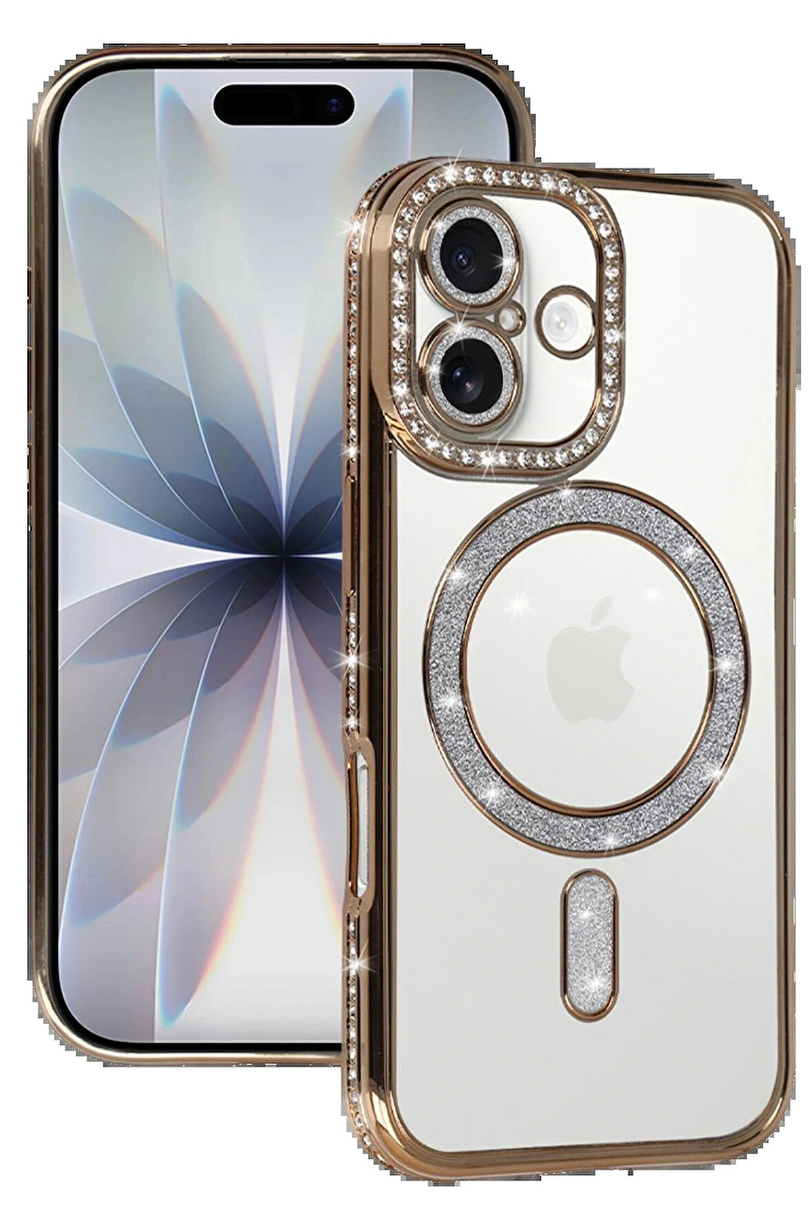 17 Joke Simli Magneticsafe Kılıf - Gold