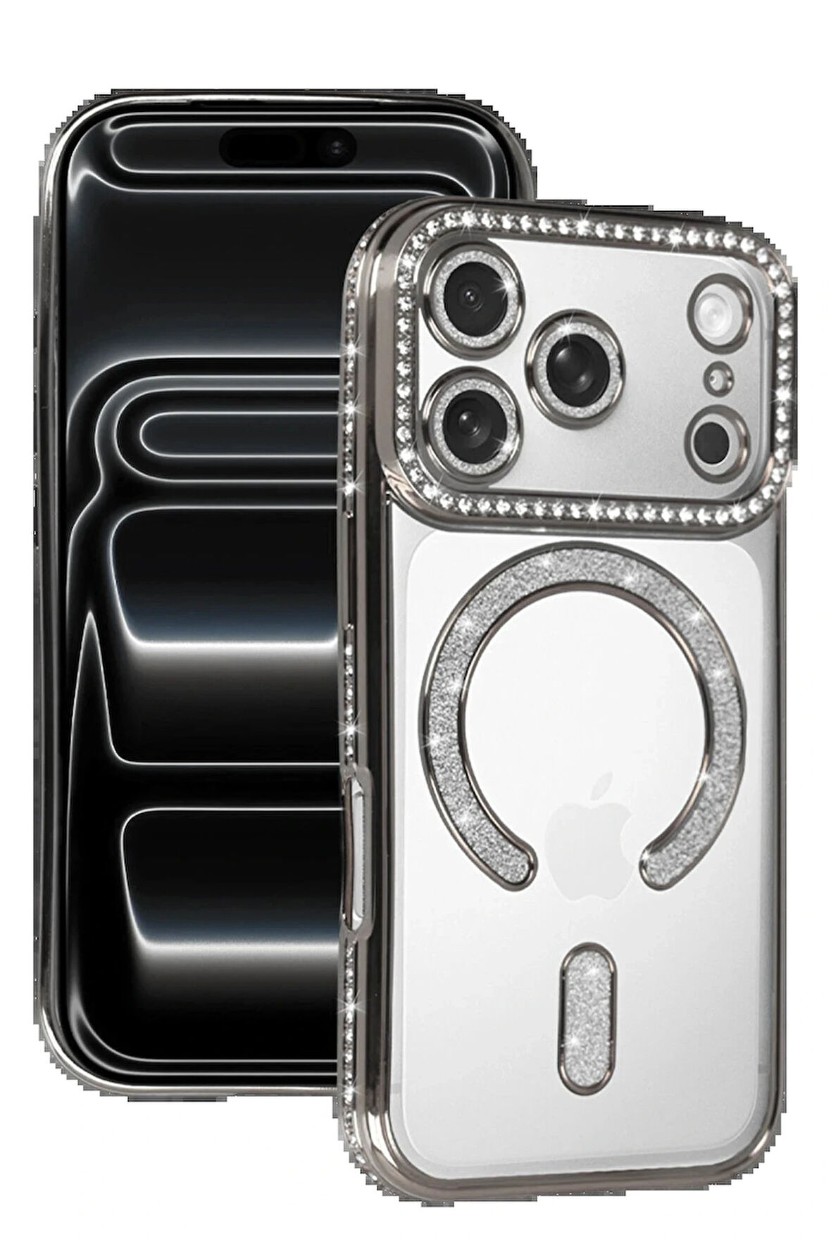 17 Joke Simli Magneticsafe Kılıf - Gümüş