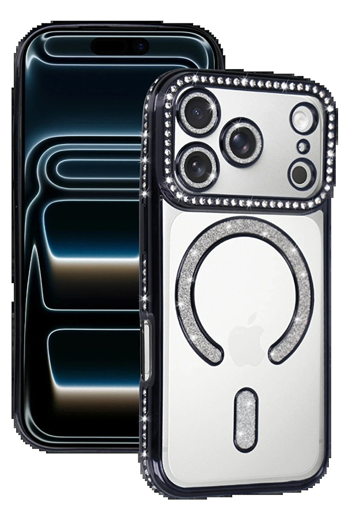 17 Joke Simli Magneticsafe Kılıf - Siyah