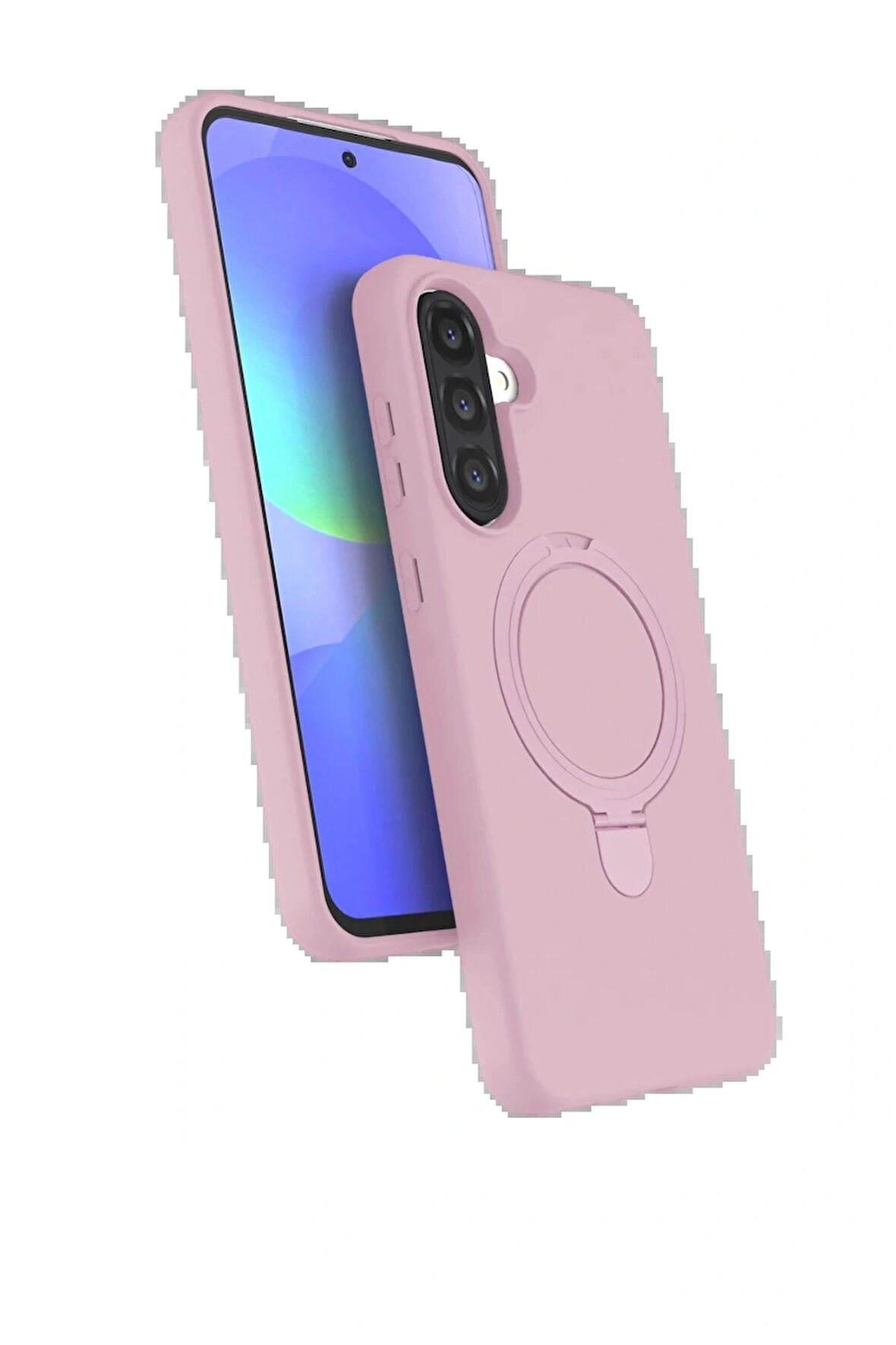 A17 5G Regal Standlı Kapak - Açık Pembe