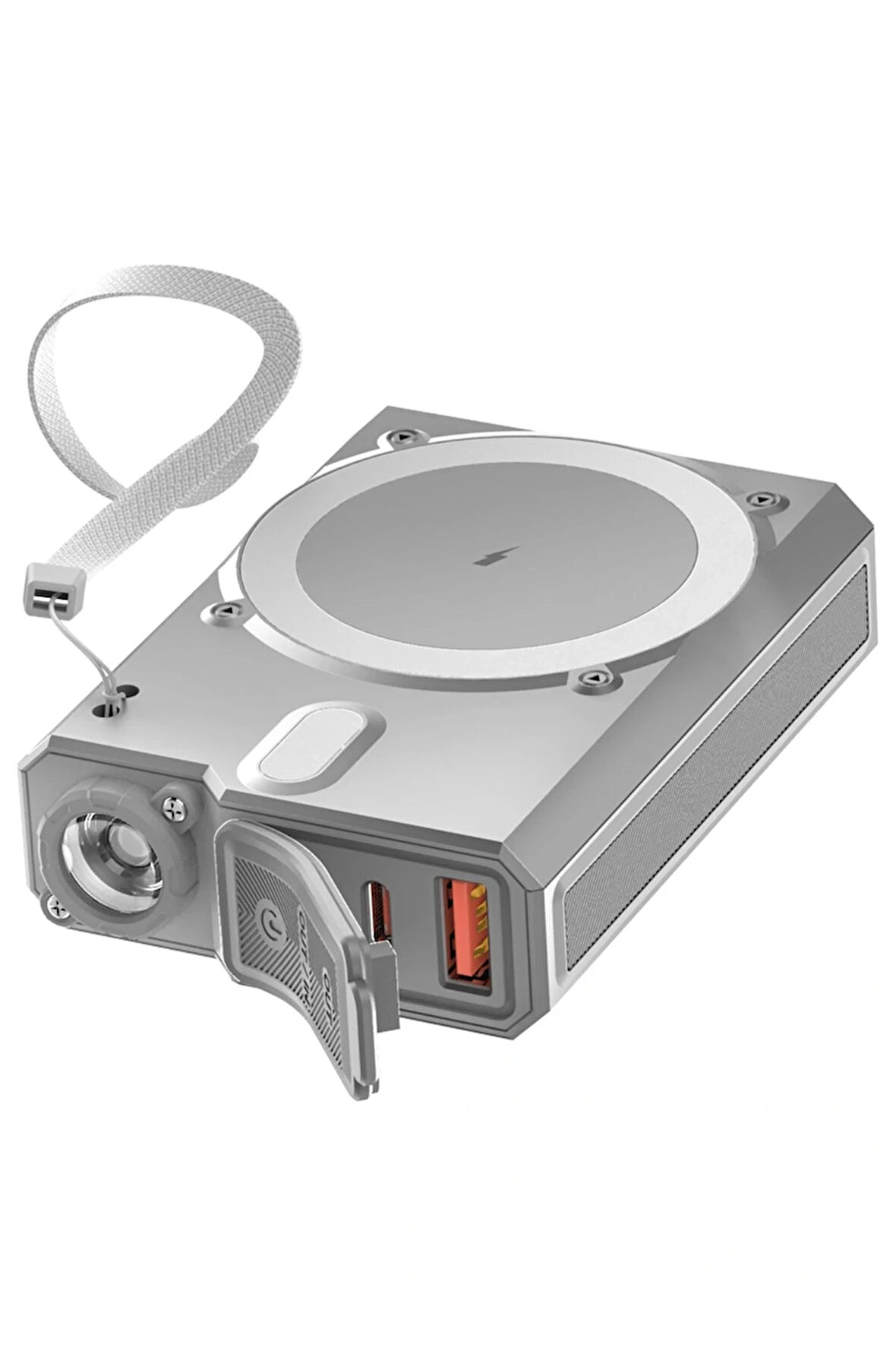 J38 10.000 Mah 20W Pd Led Işıklı - Gri