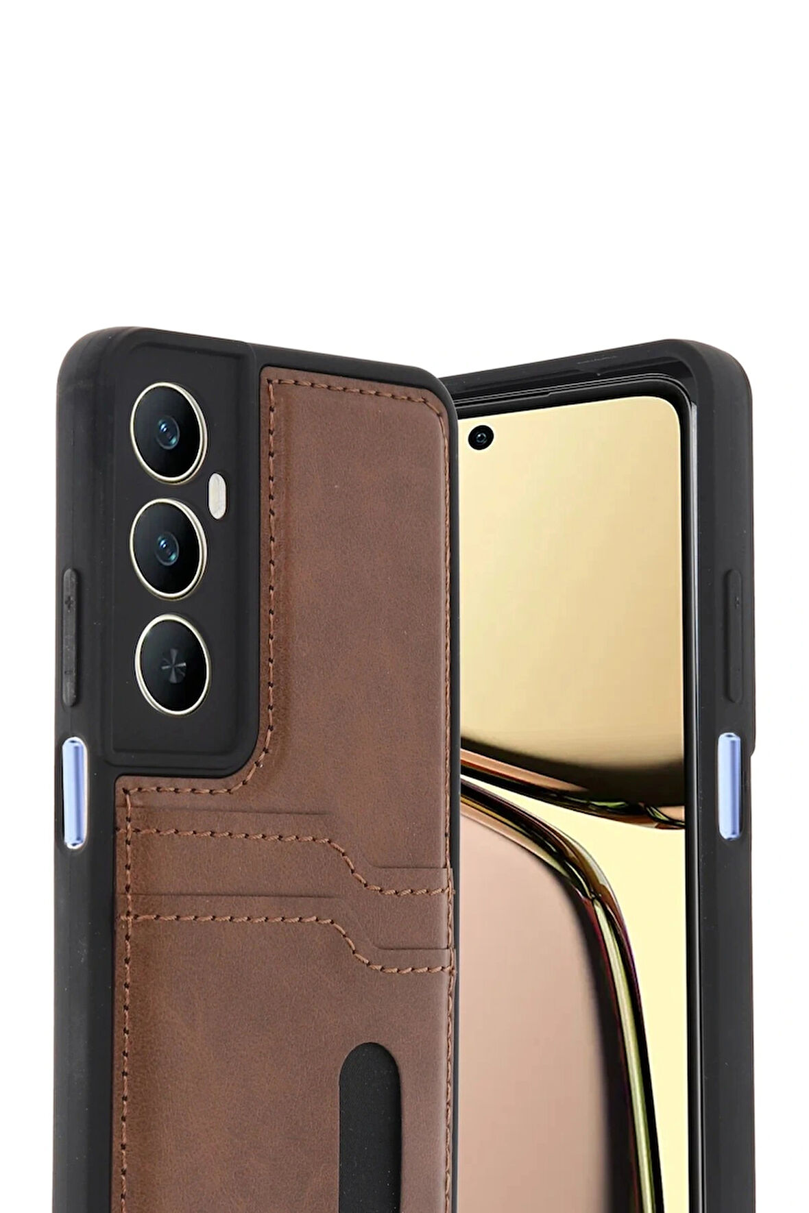 C65 Sara Kartvizitli Deri Kılıf - Taba