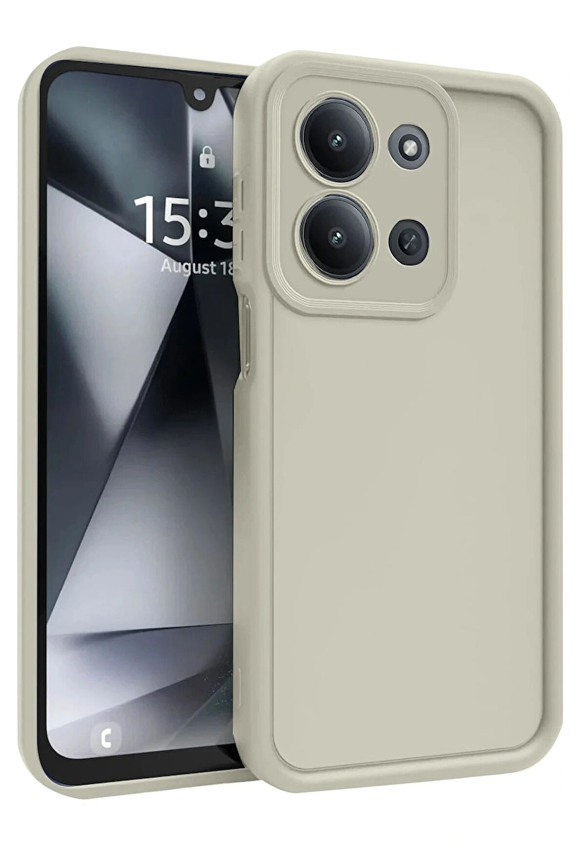 Redmi 15C 4G Viera Silikon - Krem