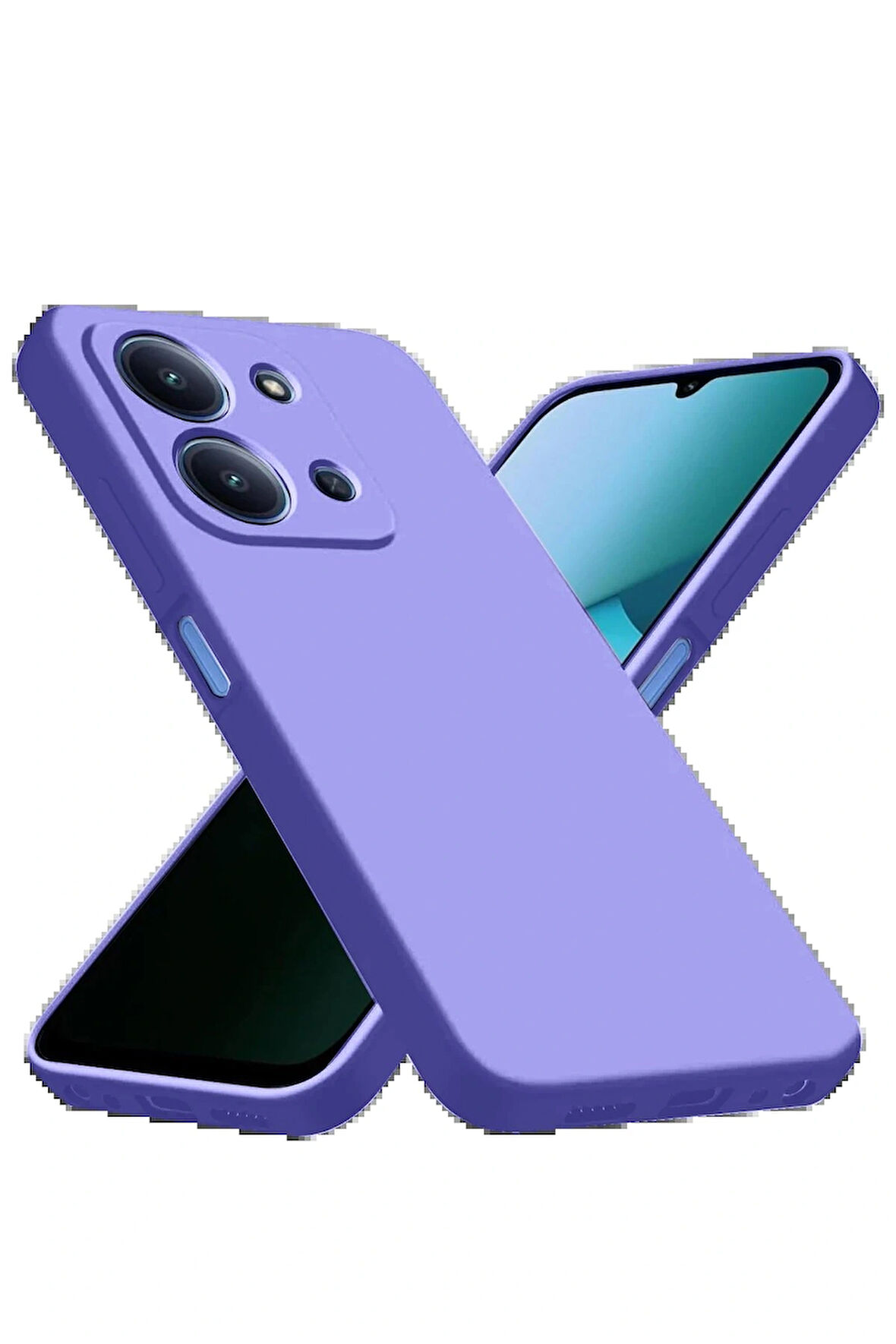 Redmi 15C 4G Nano Içi Kadife Silikon - Lila