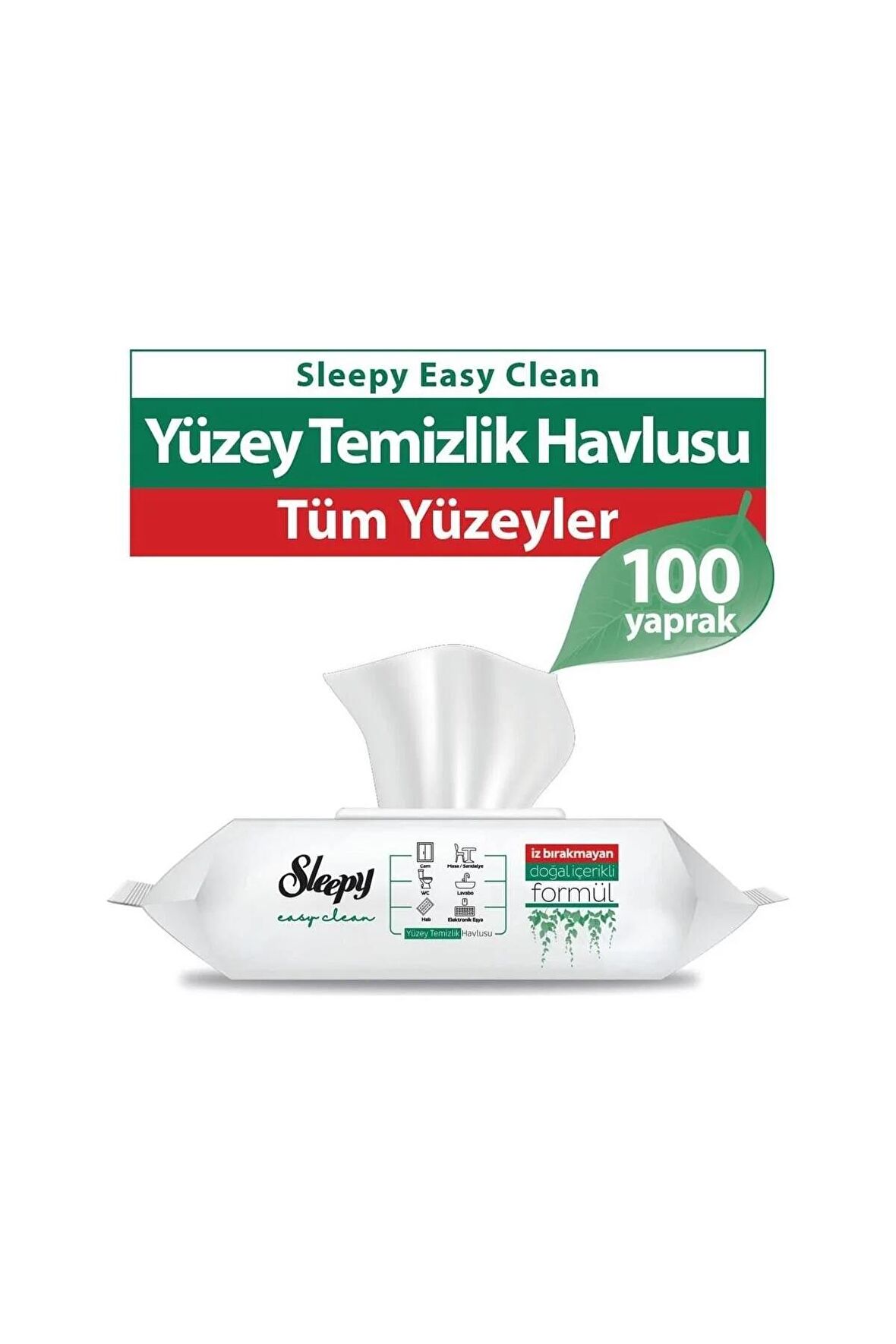 SLEEPY Easy Clean Yüzey Temizlik Havlusu 100' Lü