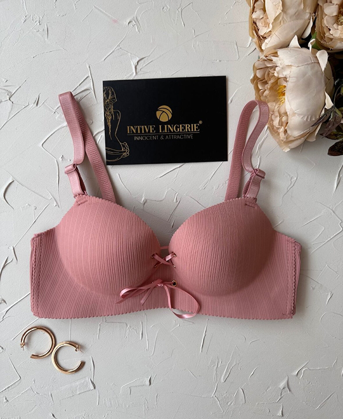 Jennifer Balensiz Push-up Destekli Lazer Kesim Dikişsiz Önden Bağlamalı Çekici Günlük Sütyen