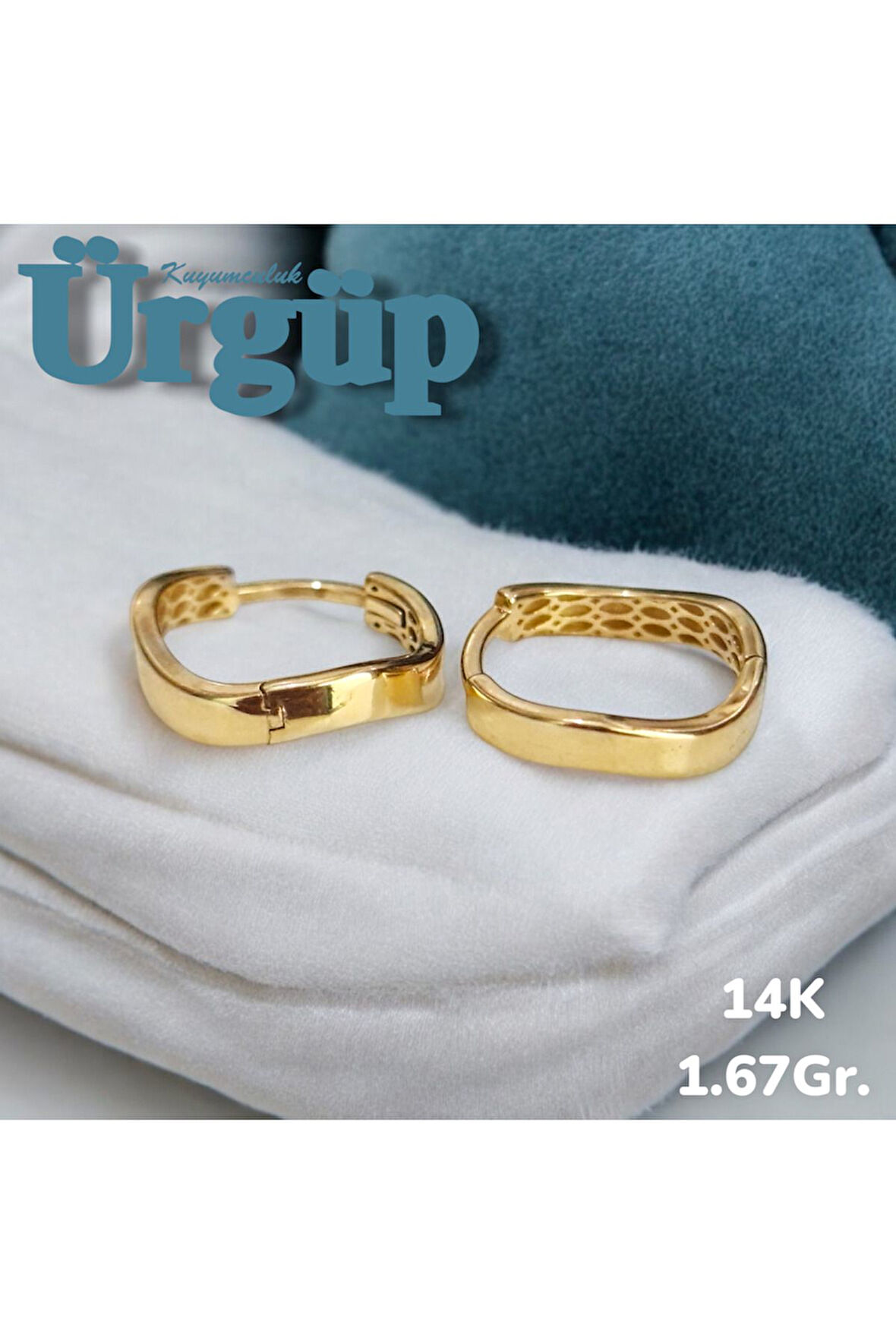 14AYAR 1.67Gram Altın Halka Küpe