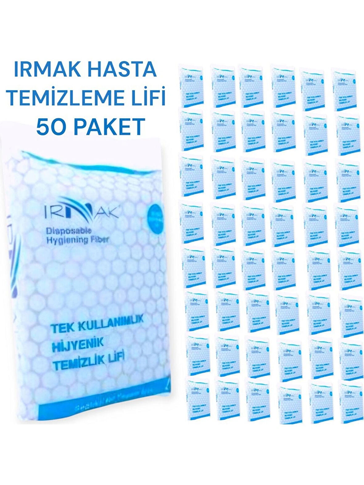 IRMAK Hasta Temizleme Lifi 20'li 50 Paket