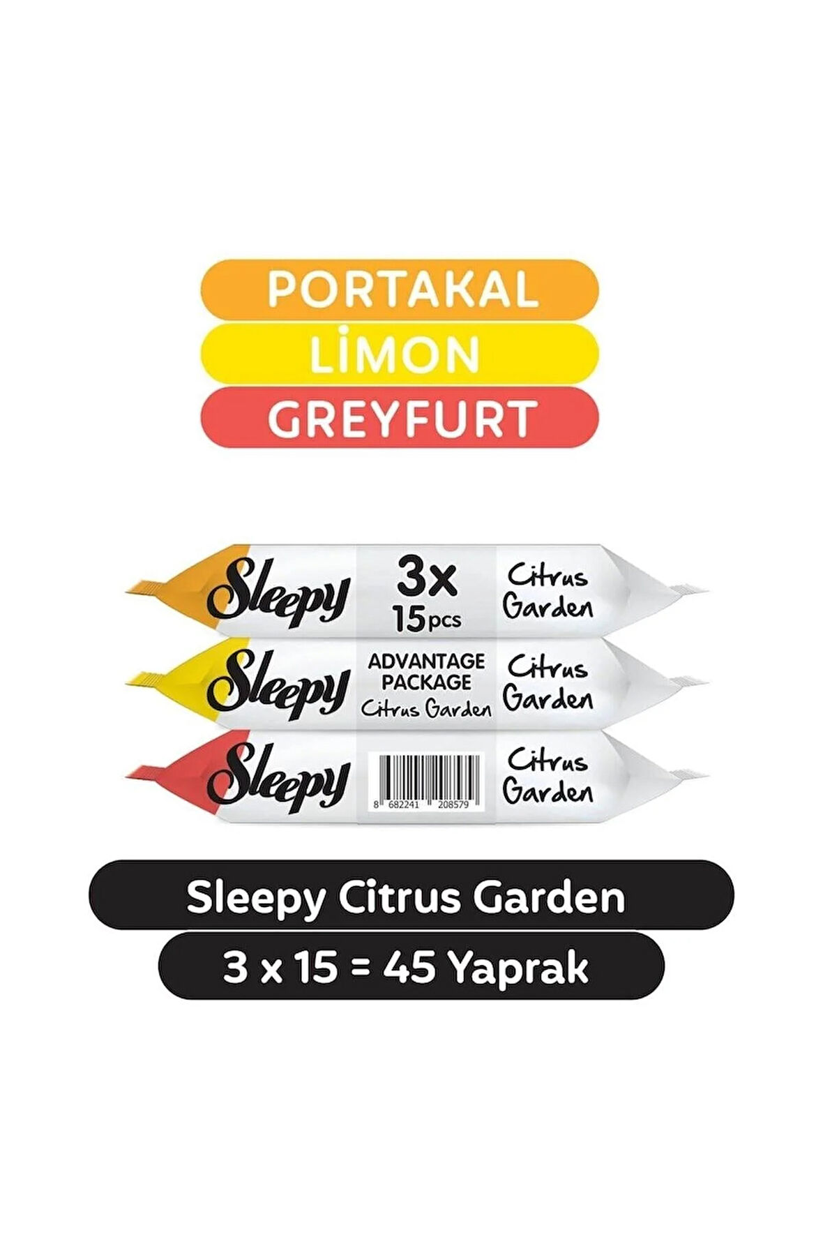 Citrus Garden Cep Mendili 3x15 (45 Yaprak)