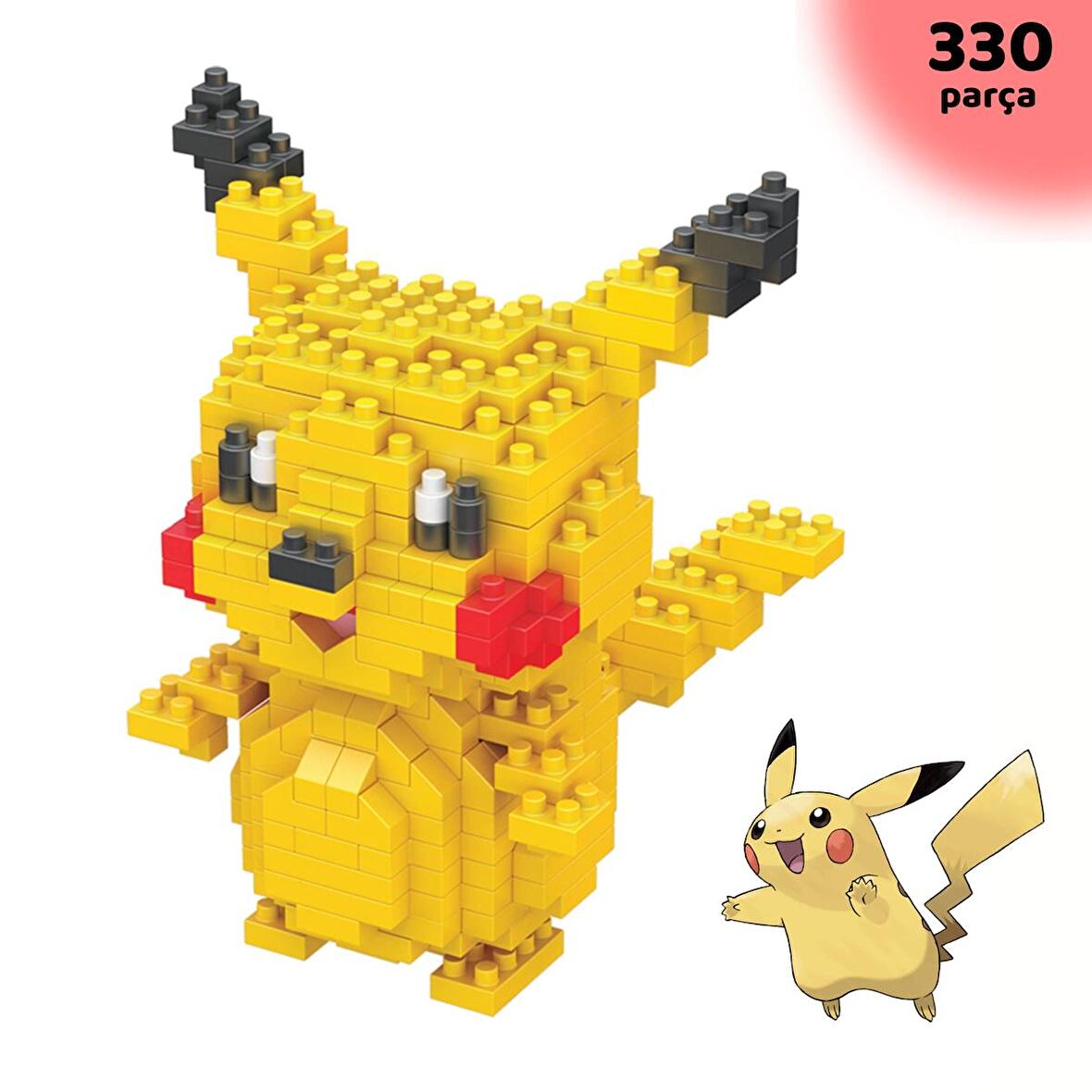 ThreeMB Toys Pokemon 1. Kısım Blok Puzzle Pikachu