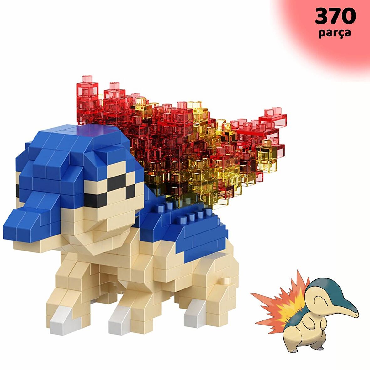 ThreeMB Toys Pokemon 2. Kısım Blok Puzzle Cyndaquil