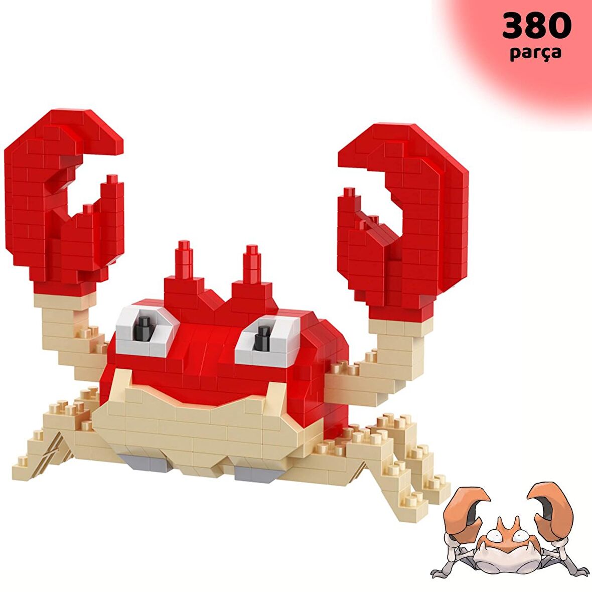 ThreeMB Toys Pokemon 3. Kısım Blok Puzzle Krabby