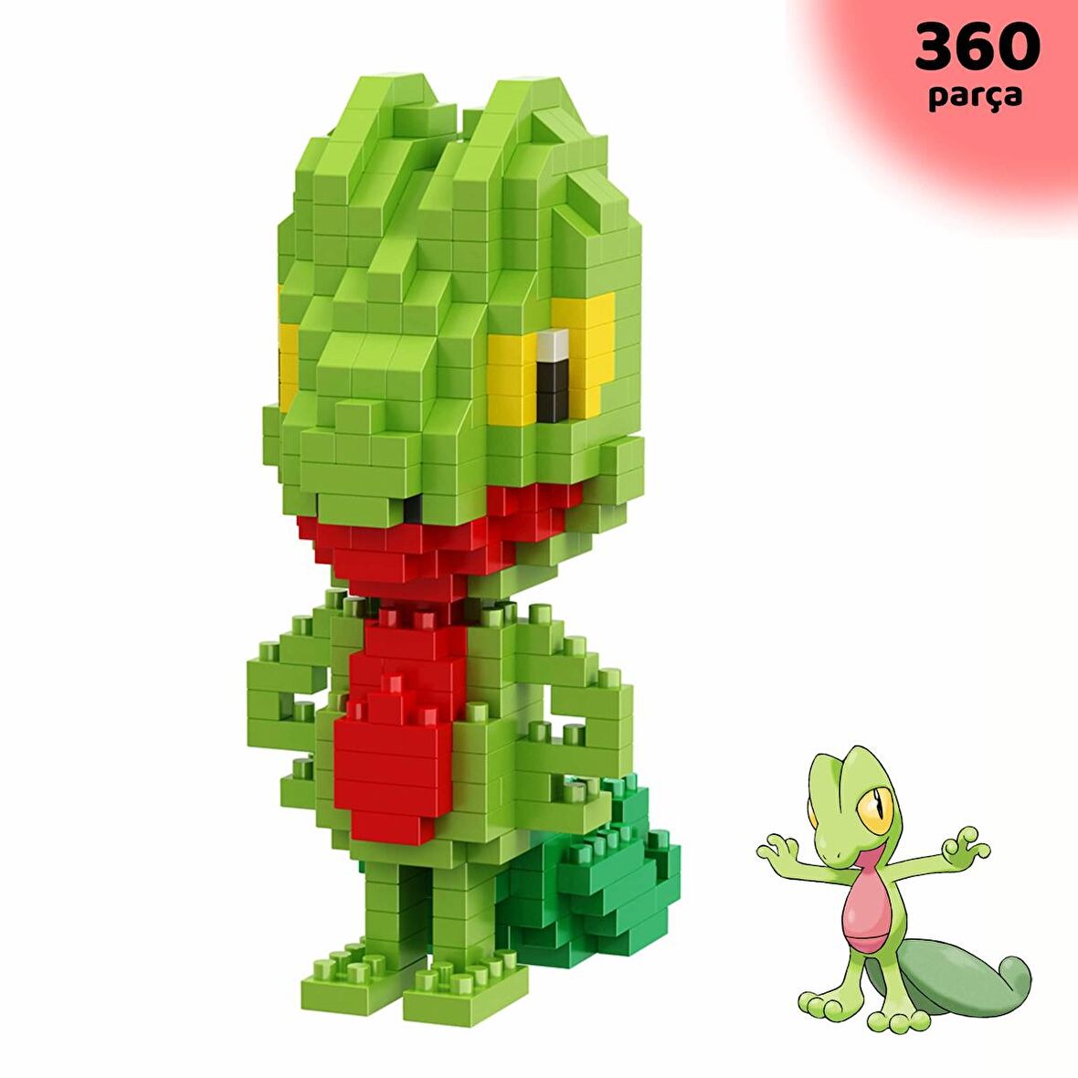 ThreeMB Toys Pokemon 3. Kısım Blok Puzzle Treecko