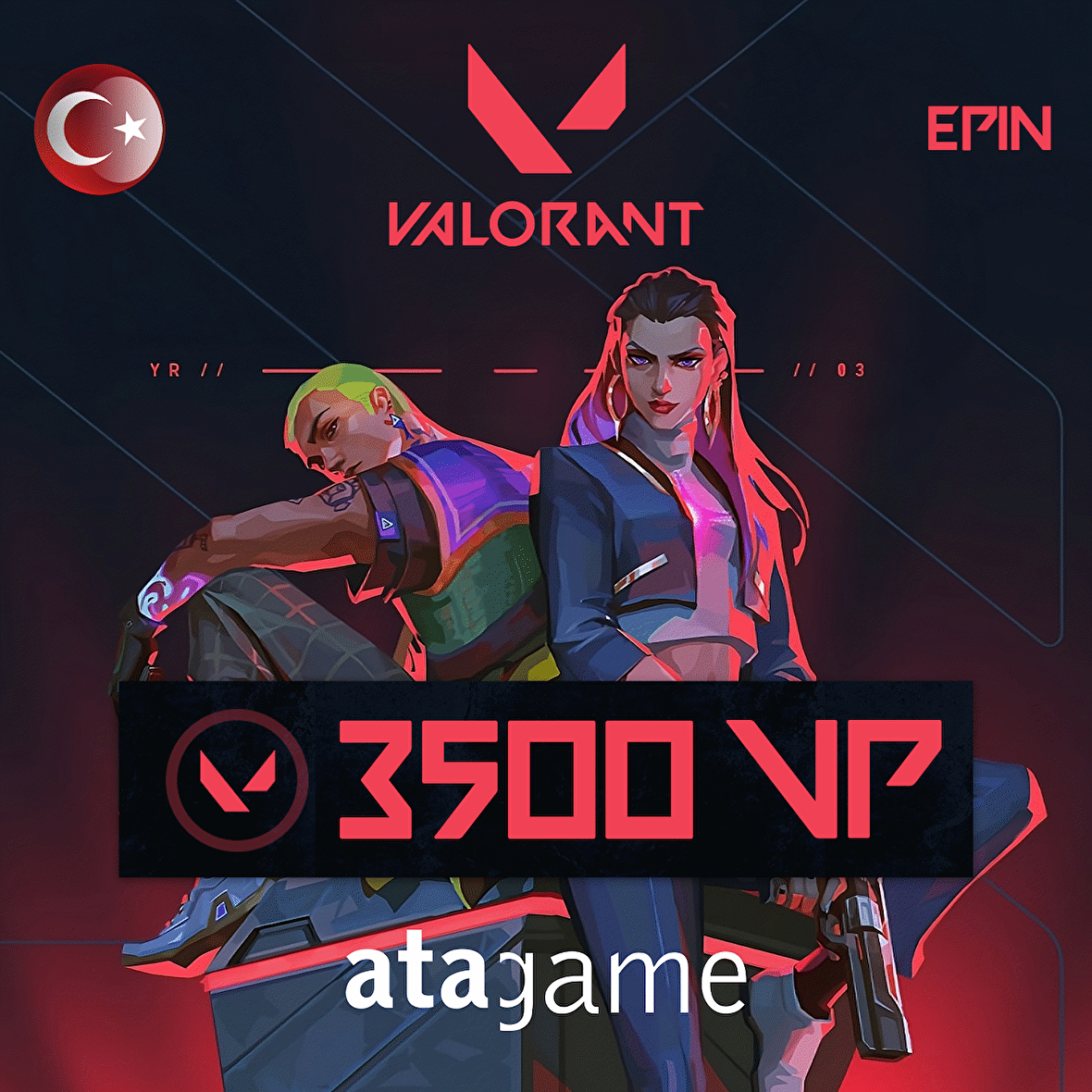 3500 VP Valorant Points TR