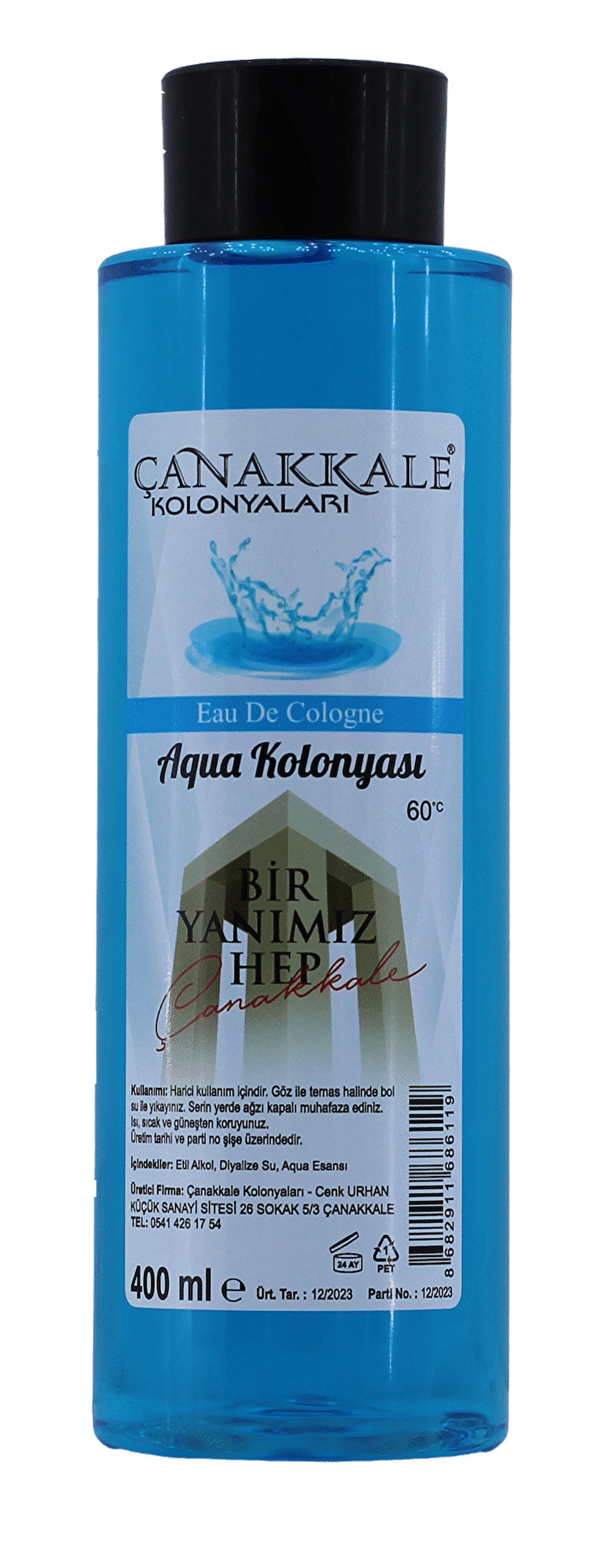 AQUA (OKYANUS) KOLONYASI - 400 ML - (PET ŞİŞE)
