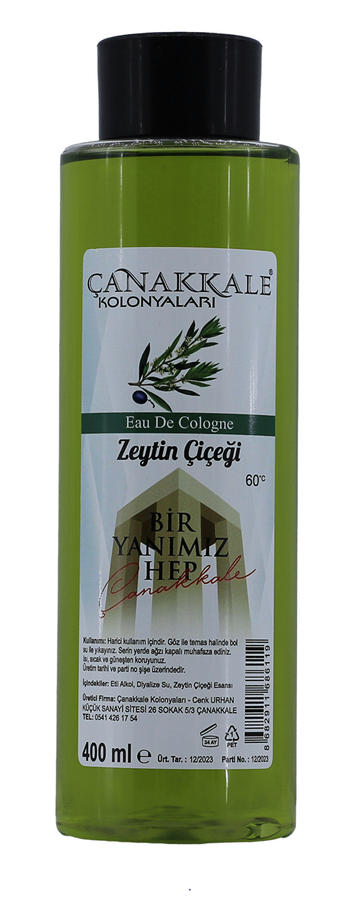 Zeytin Çiçeği Kolonyası - 400 ML - (PET Şişe)