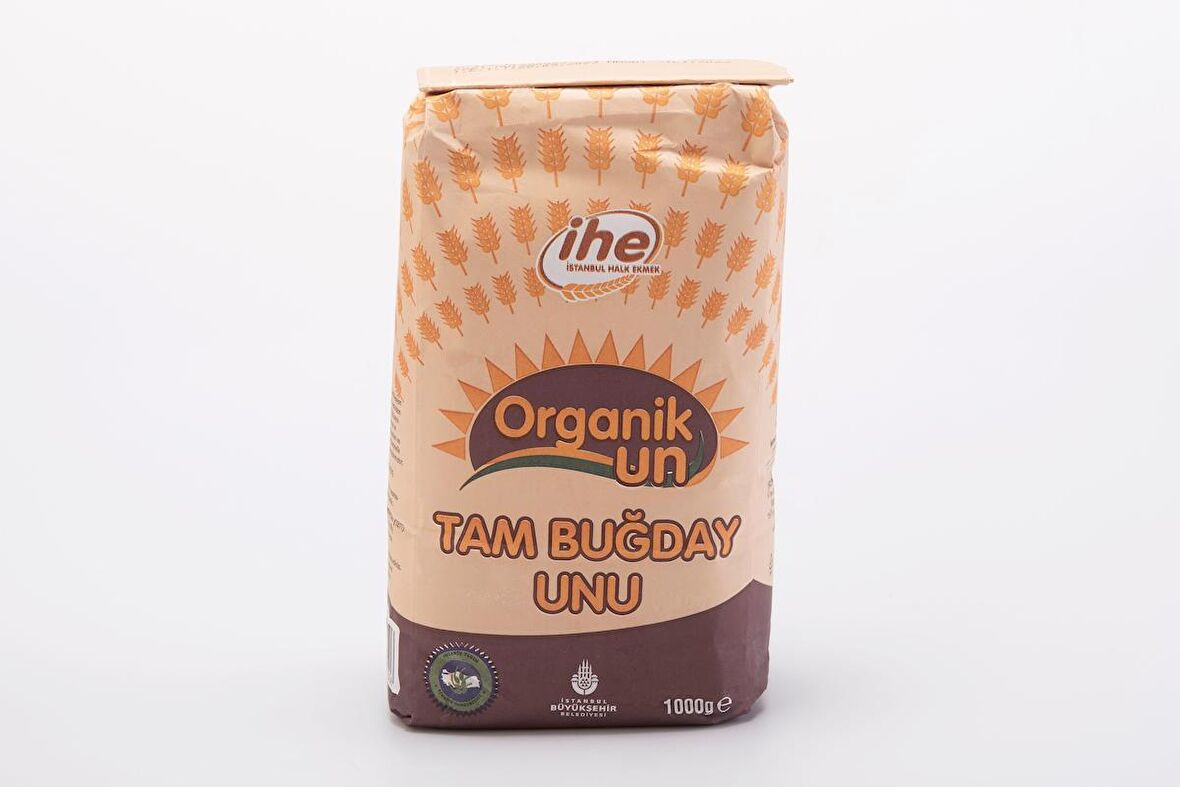 İHE ORGANİK TAM BUĞDAY UNU 1000 g (3 ADET)