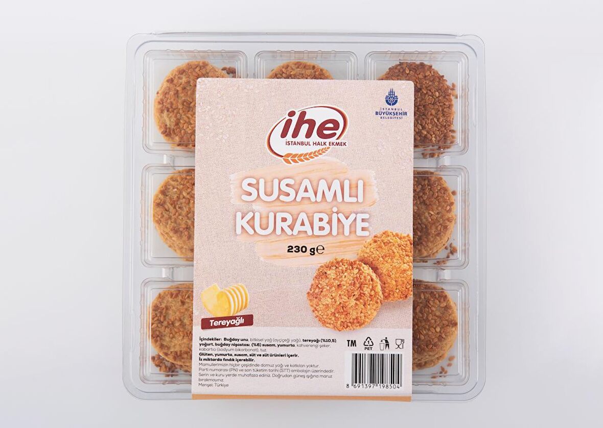 İHE SUSAMLI KURABİYE 230 G (4 ADET)