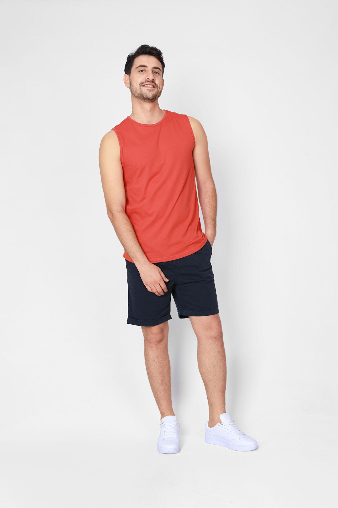 Adam Boxes O-Yaka Kolsuz T-shirt Cuerposino - Turuncu