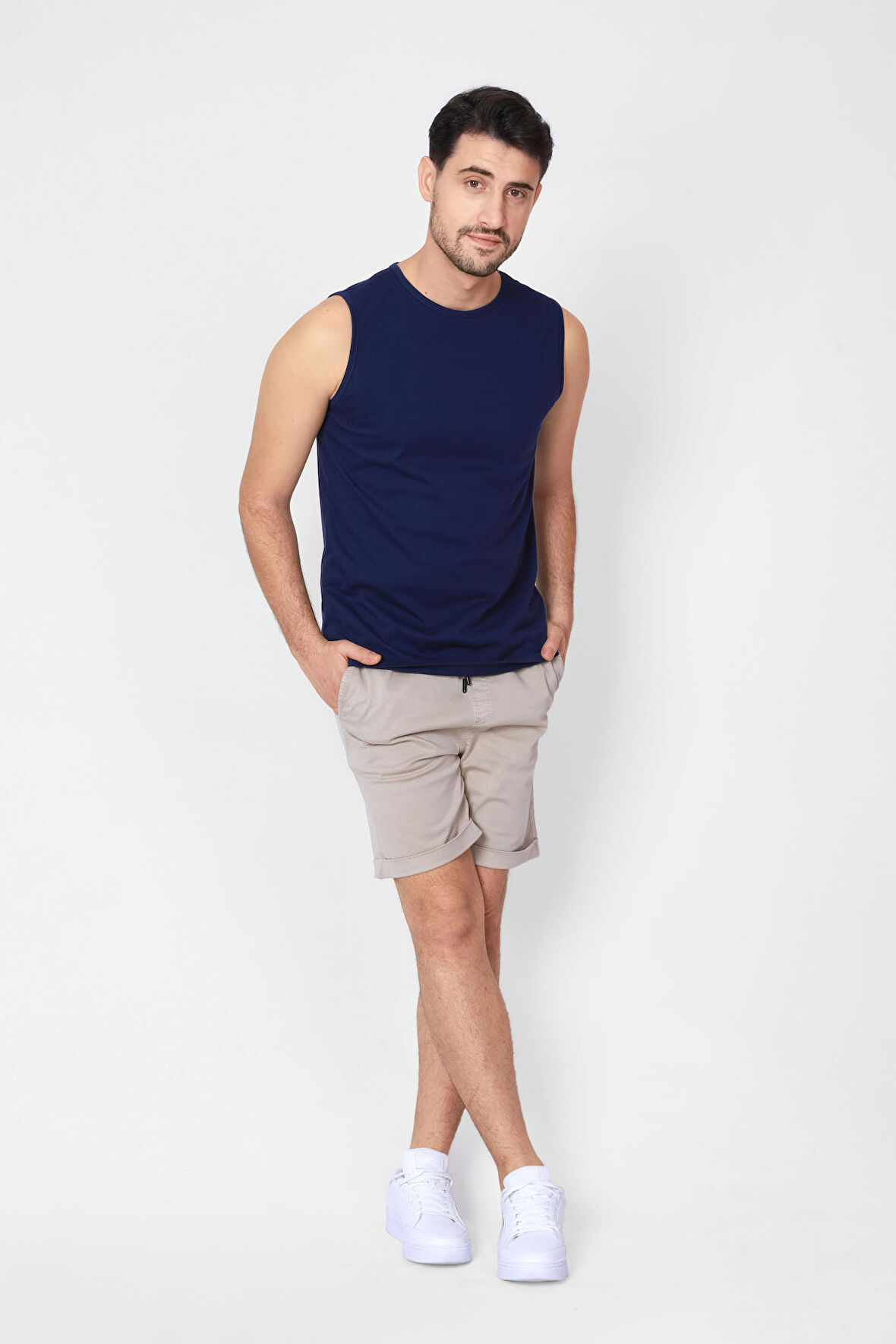 Adam Boxes O-Yaka Kolsuz T-shirt Cuerposino - Parlament Mavisi