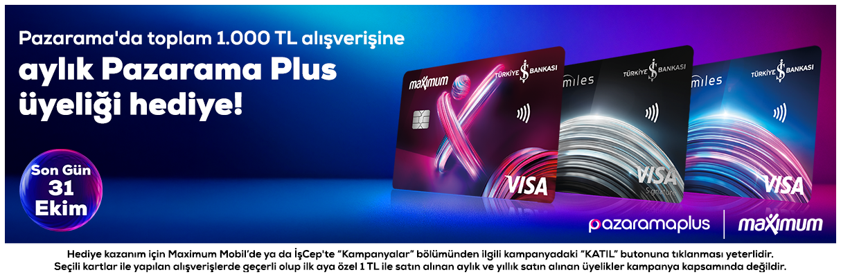 Pazarama Plus Üyeliği Hediye