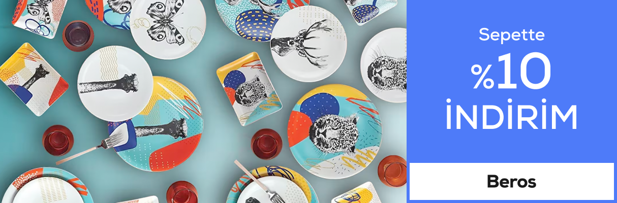 Beros Mağazasında Sepette %10 İndirim Max 1500 TL