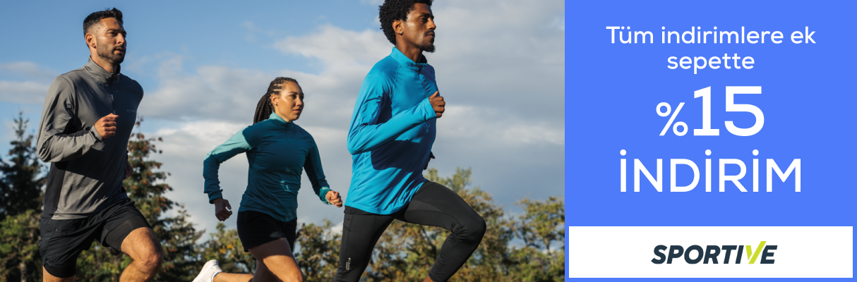 Sportive Mağazasında Sepette %15 İndirim