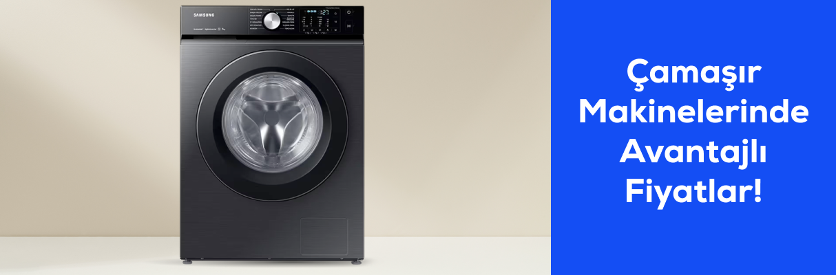 Çamaşır Makinelerinde Avantajlı Fiyatlar!
