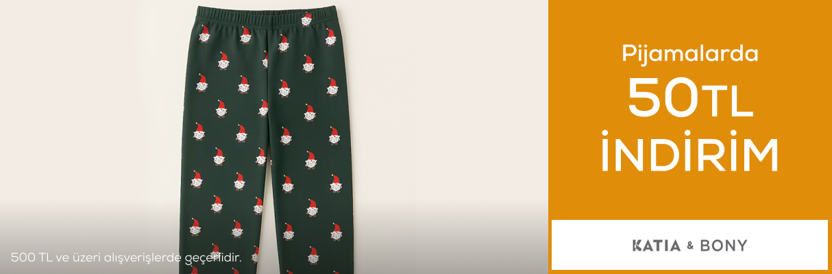 Katia & Bony Pijamalarda 500 TL ye 50 TL indirim