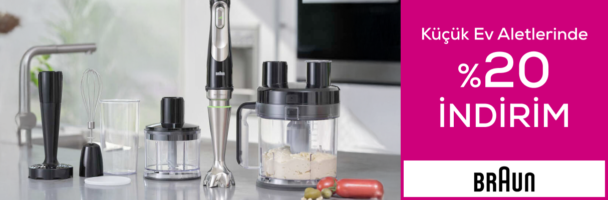 Braun Küçük Ev Aletlerinde %20 İndirim