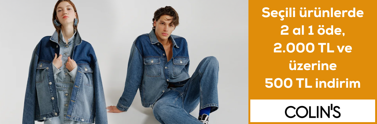 Colin's 2 Al 1 Öde, 2000 TL ve Üzerine 500 TL İndirim!