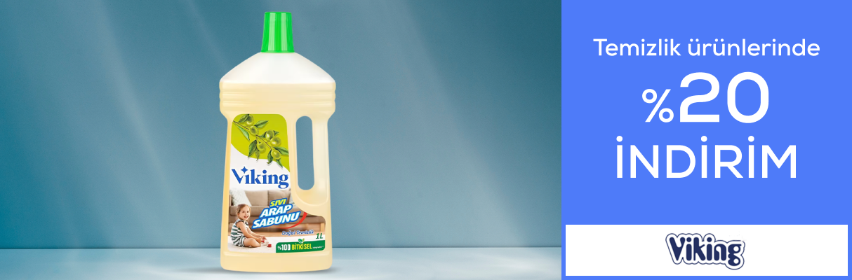 Viking Temizlik Ürünlerinde %20 İndirim