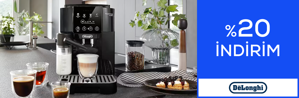 Delonghi Türkiye'de %20 İndirim