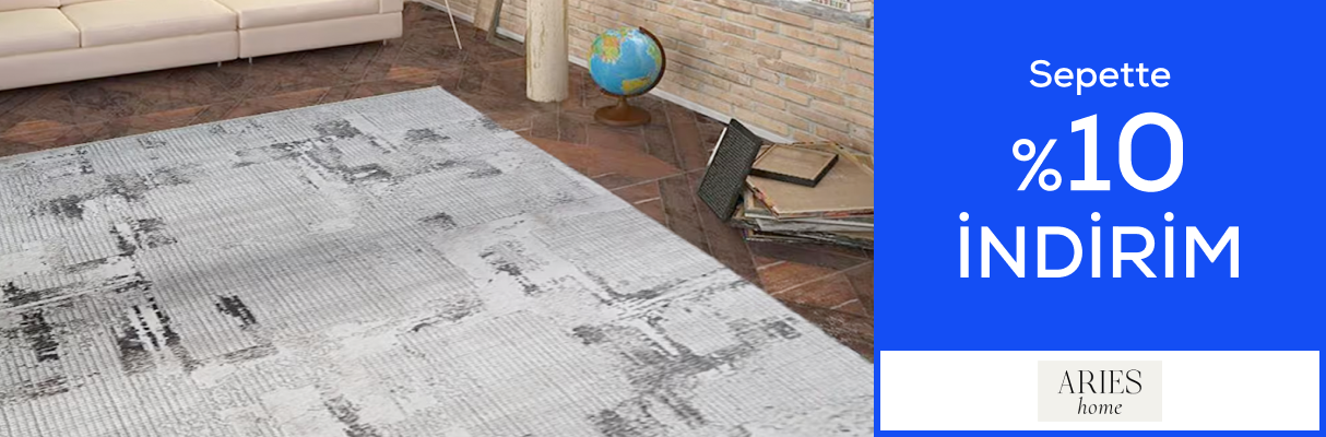 ARIES HOME Mağazasında Sepette %10 İndirim Max 1500 TL