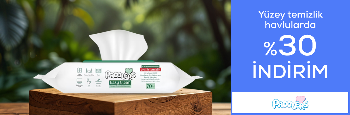 Paddlers Yüzey Temizlik Havlularda %30 İndirim
