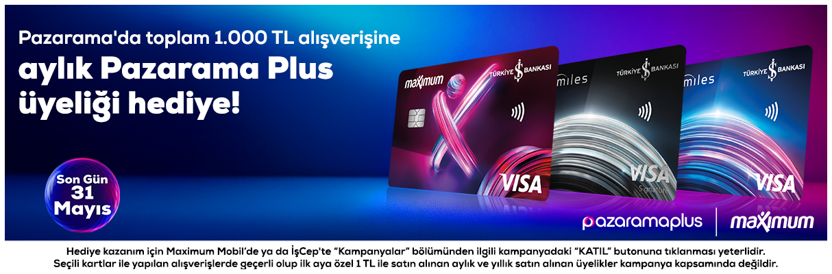 Pazarama Plus Üyeliği Hediye