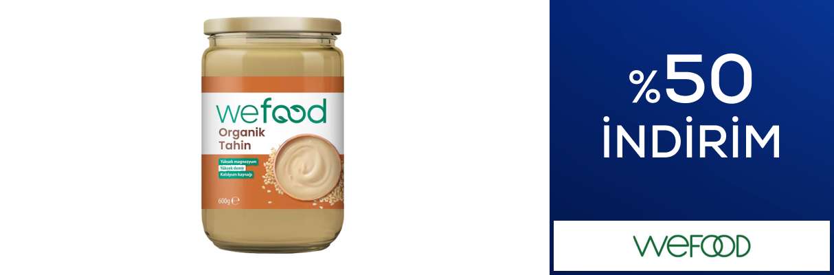 Wefood Ürünlerinde %50 İndirim