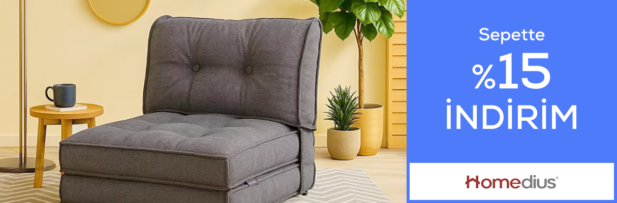 Homedius'ta Sepette %15 İndirim Max 1500 TL!